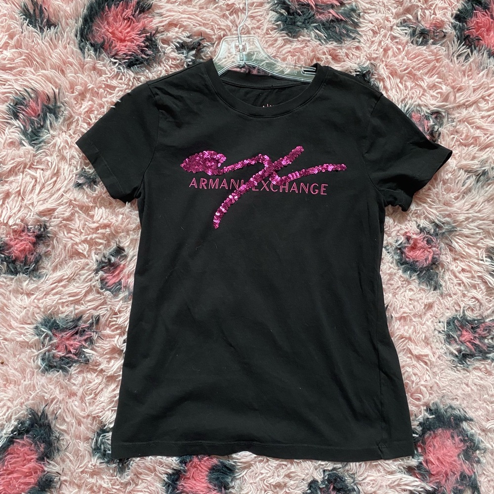XS Armani exchange t-shirt with sequins